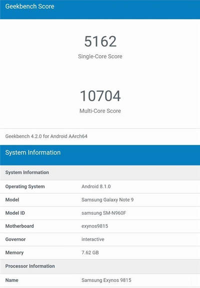 三星Note 9欧版亮相!处理器性能单挑苹果 三星Note 9欧版亮相!处理器性能单挑苹果