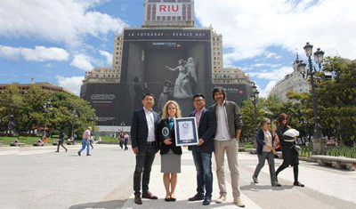 华为手机创造最大户外广告吉尼斯世界纪录 华为手机创造最大户外广告吉尼斯世界纪录