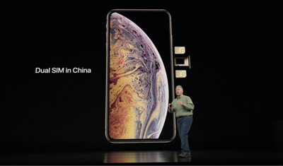 iPhone Xs跟iPhone Xs Max中国独享实体版本双卡双待 iPhone Xs跟iPhone Xs Max中国独享实体版本双卡双待