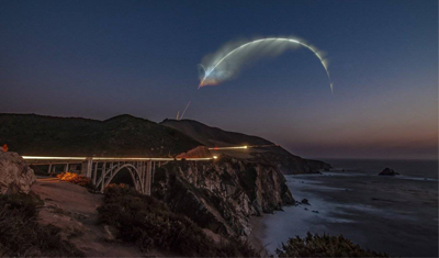 SpaceX 又搞事情了，照亮了整个加州！