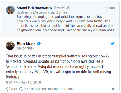 马斯克再放豪言：8月特斯拉Autopilot可实现“全自动驾驶”