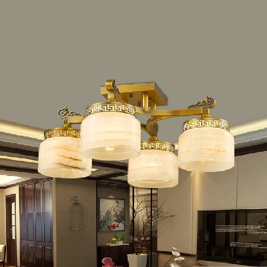 全铜云石玉石灯06